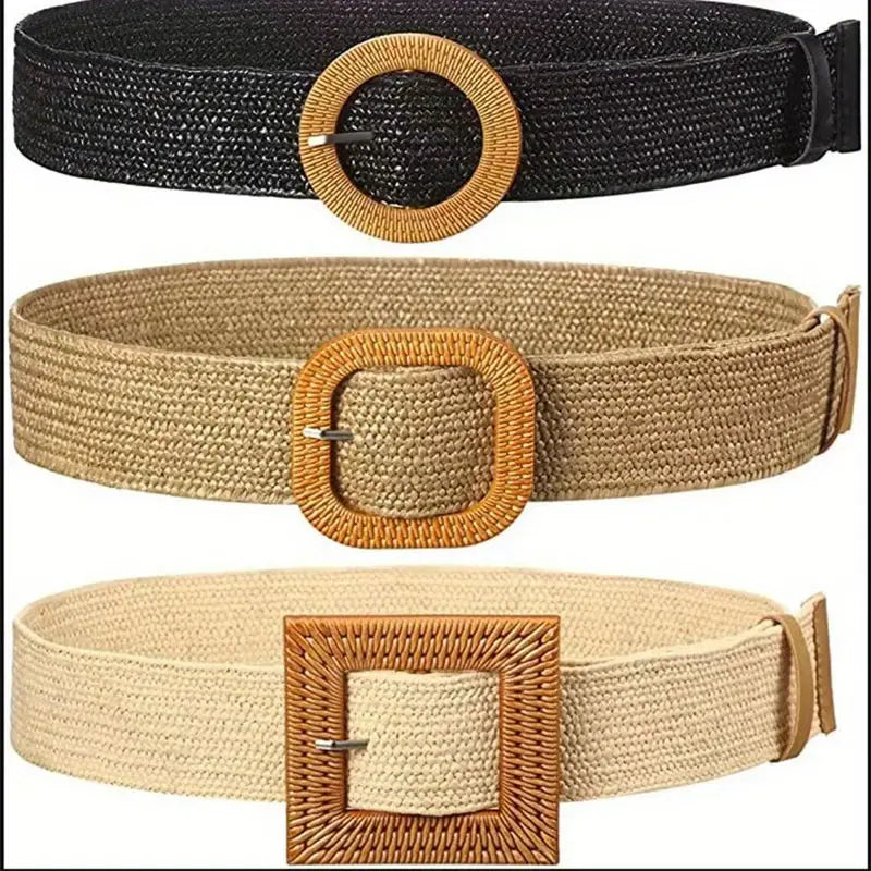 Boho Straw Belts