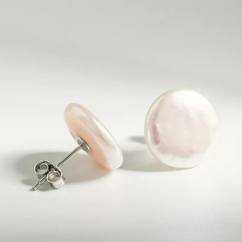 Coin Pearl Earrings