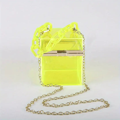 Charlotte Acrylic Handbags - Yellow