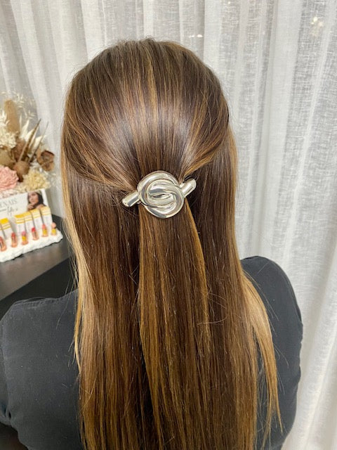 Silver Hair Clip