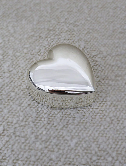 Silver Plated Heart Jewellery Box