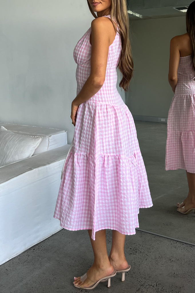 SASHA GINGHAM DRESS - XL