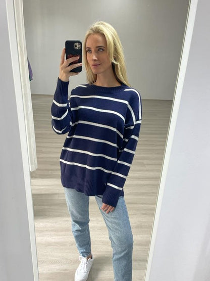 NINA SWEATER-NAVY