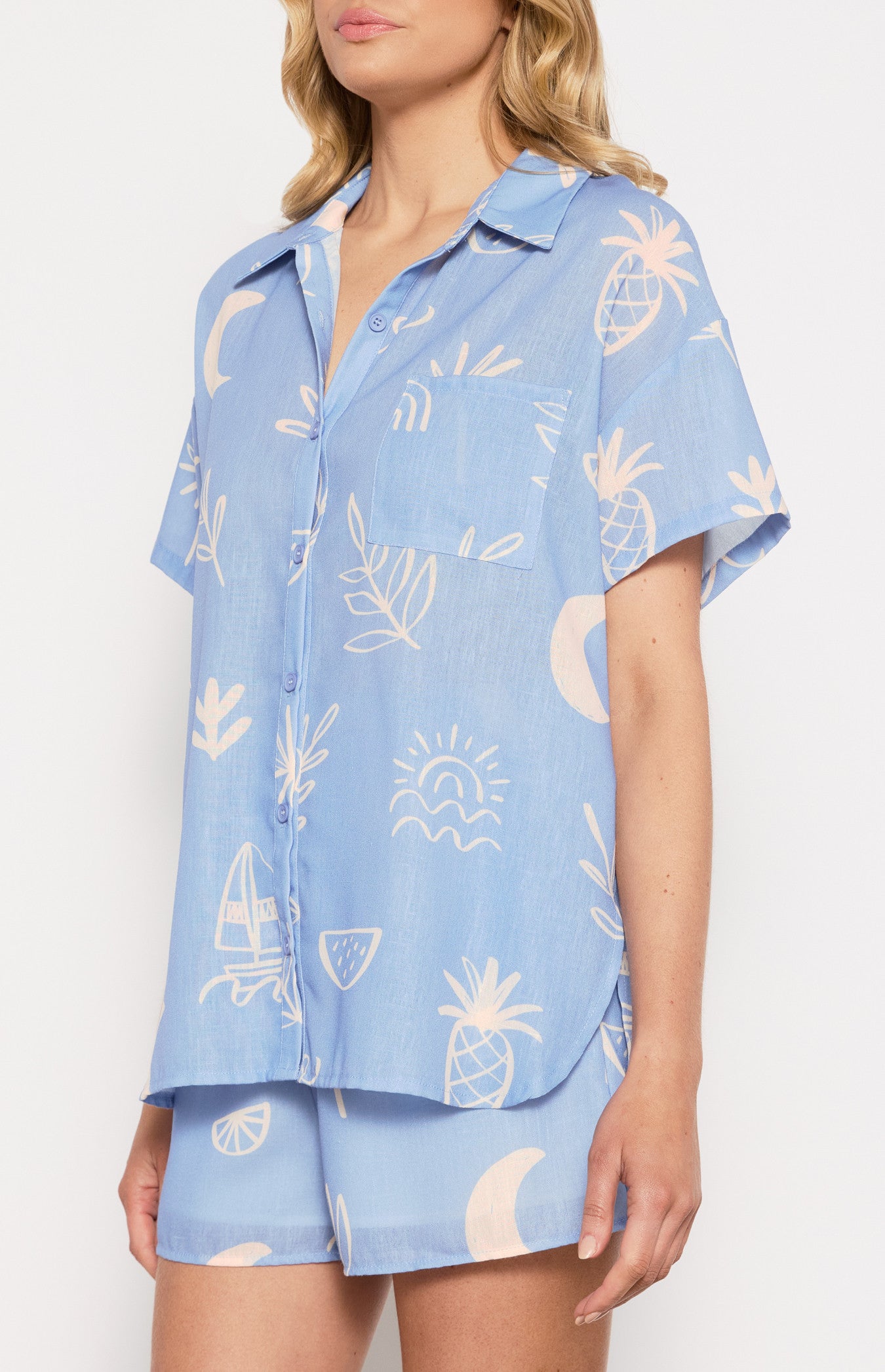 Blue Summer Shirt - Size 14