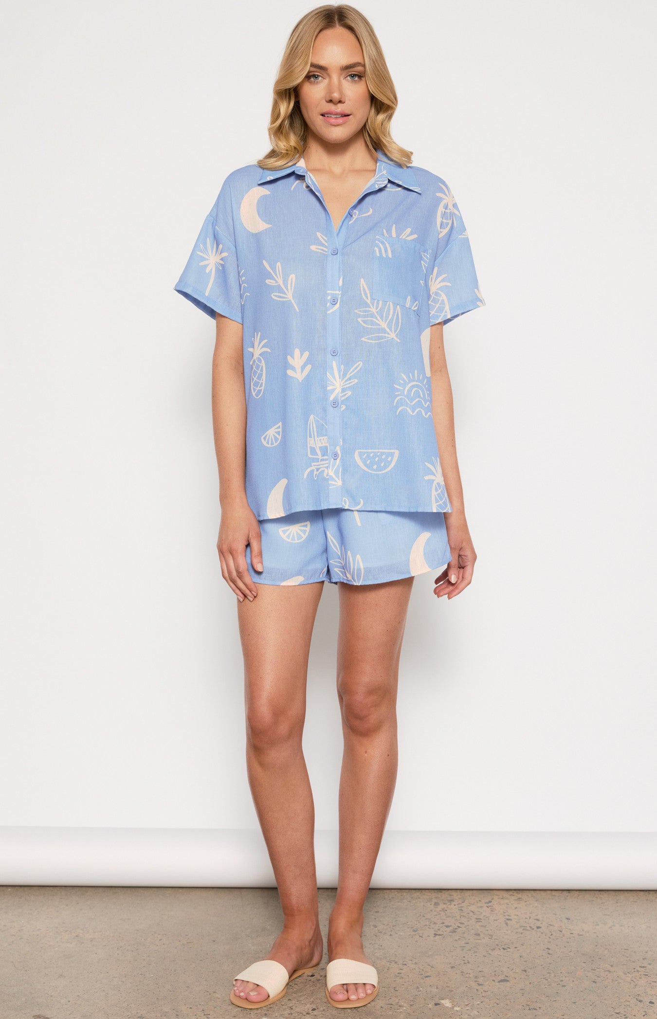 Blue Summer Shirt - Size 14