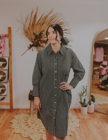 Belle Shirt Dress - Size M