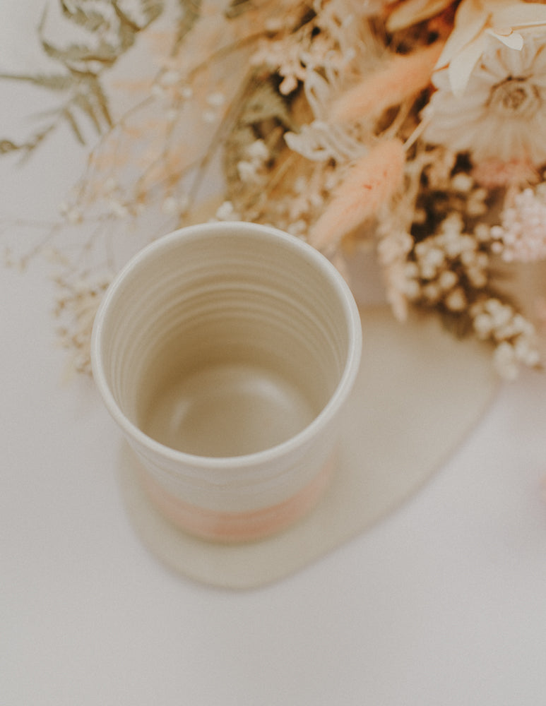 Handmade Mug and Plate Set (Pink)