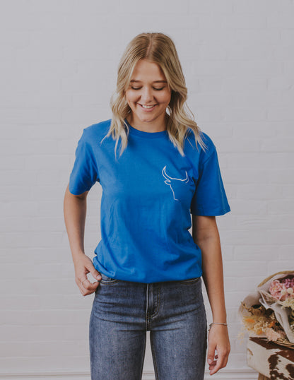 What-a-Hide tee - Blue