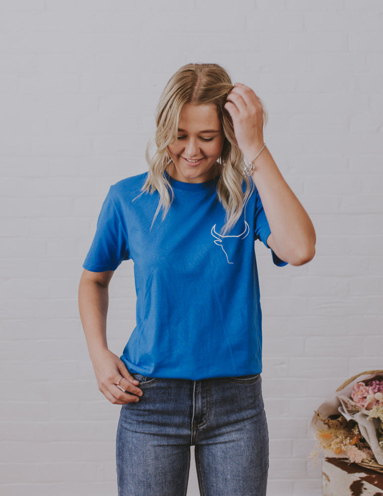 What-a-Hide tee - Blue