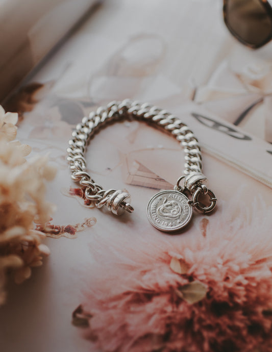 Sterling Silver Shilling Bracelet