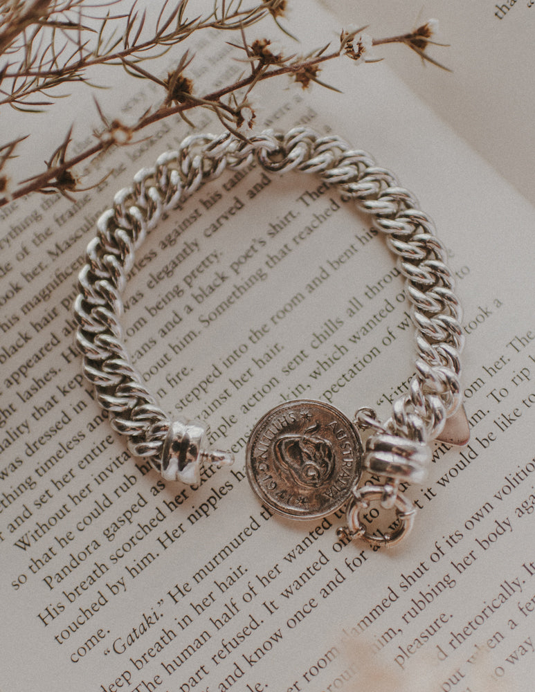 Sterling Silver Shilling Bracelet