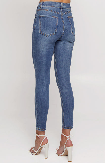 Stretch High Waisted Skinny Jeans